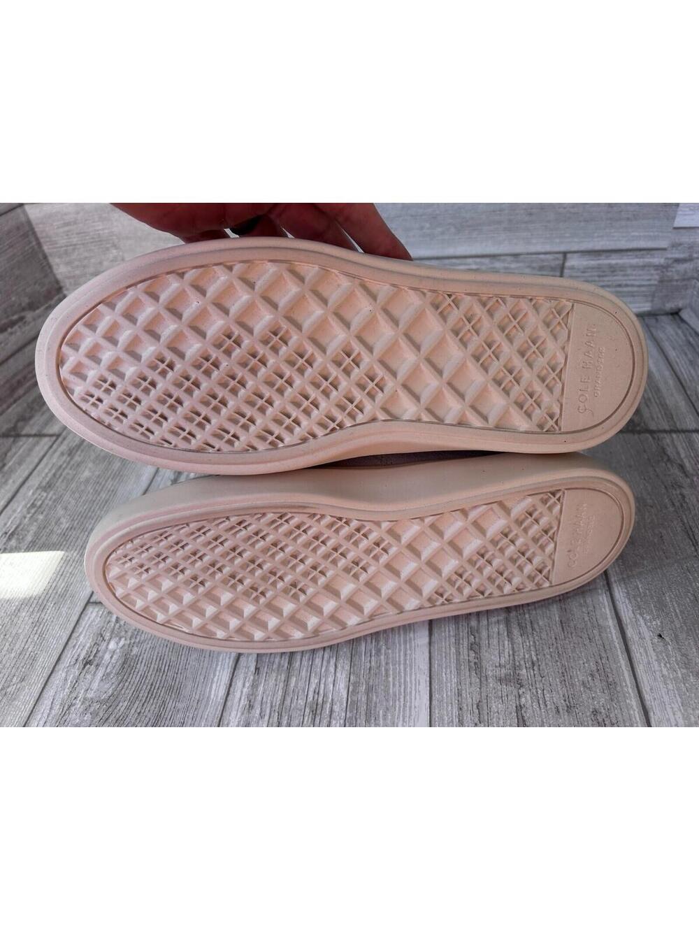 Cole Haan Women’s GC Coaster Sneakers Ivory Suede Gold Size 9B W32152 New in Box - Picture 6 of 6